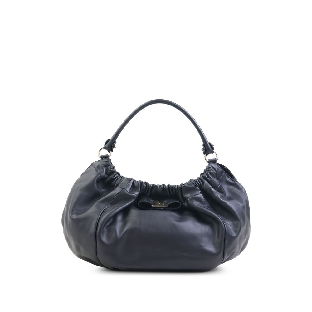 Pre-Loved Ferragamo Leather Vara Bow Handbag